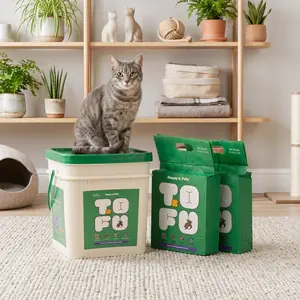 Happy and Polly Tofu & Cassava Natural Cat Litter