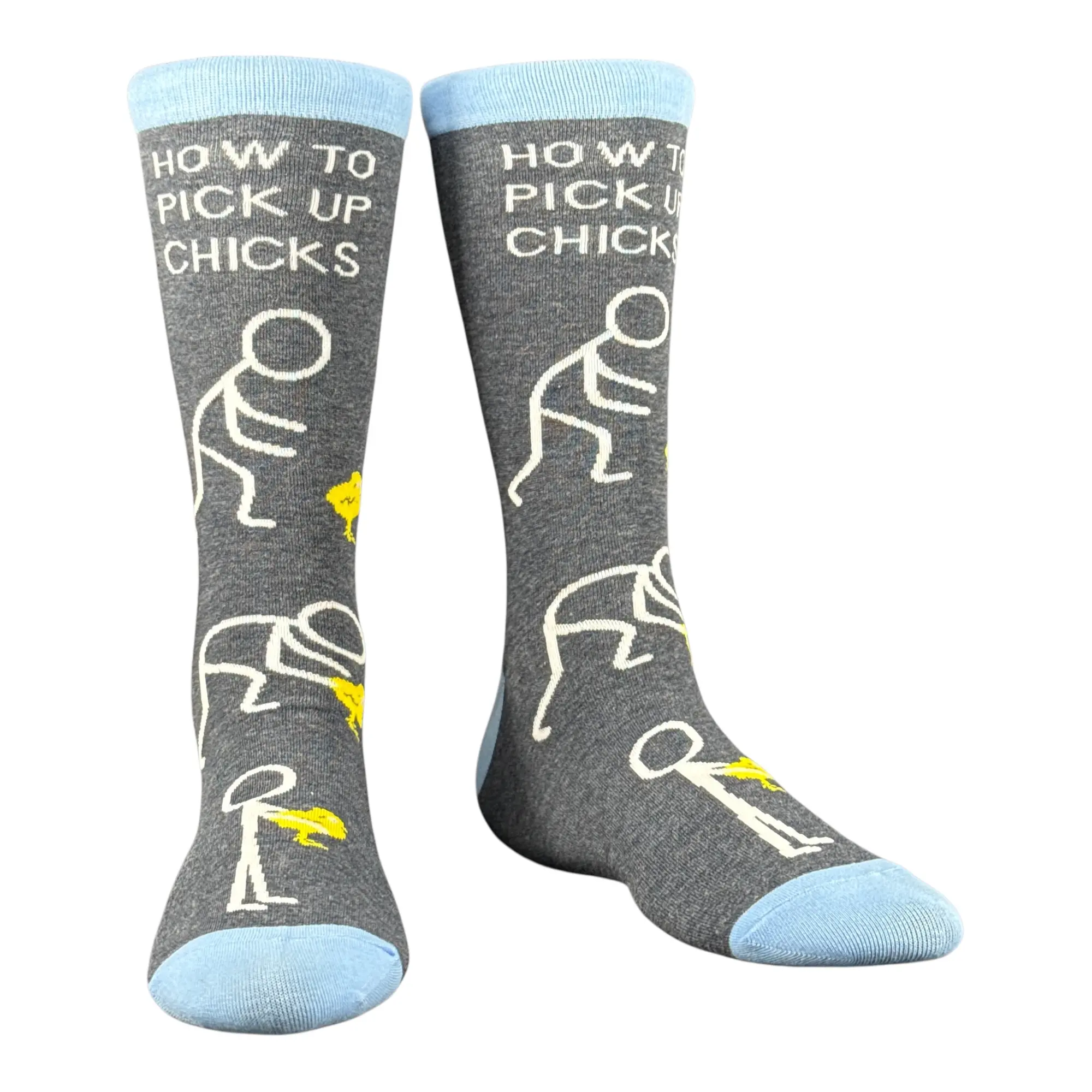Men's How to Pick Up Chicks Socks Funny Easter Gift Footwear Funny Graphic Socks Comfortable Fitted Spandex Cotton