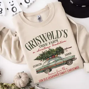 Griswold's Christmas Tree Farm, Unisex Apparel Relaxed Fit Printed in the USA Clothing Womenswear Casual and Comfortable