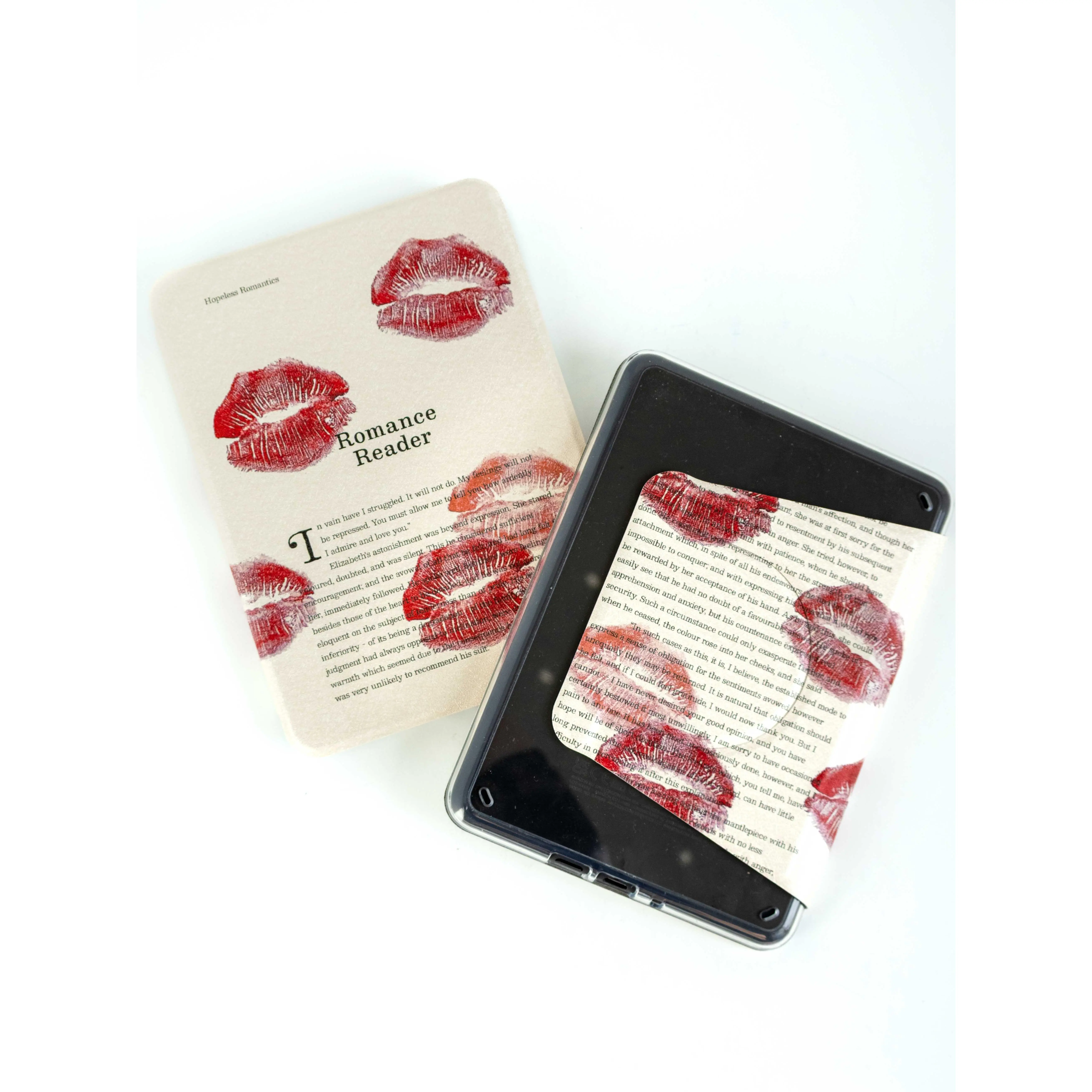 Romance Reader - Detachable Cover Clear Back Kindle Case