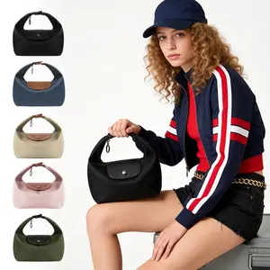 Fashion Crescent Bag Lightweight Durable Nylon Handbag with Adjustable Strap Satchel for Versatile Use in Multiple Colors Stylish Essential Companion