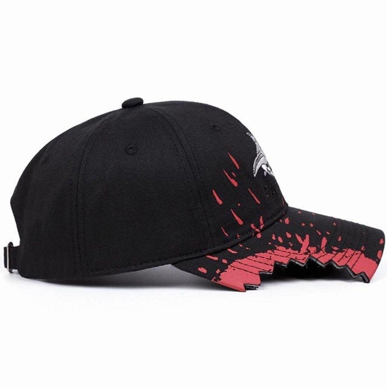 Shark Embroidered Creative Edge Baseball Cap for Men and Women, Trendy Streetwear Fashion Hat, Casual Outfits Cap