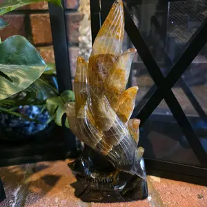 Golden Healer 9 Tails Carving