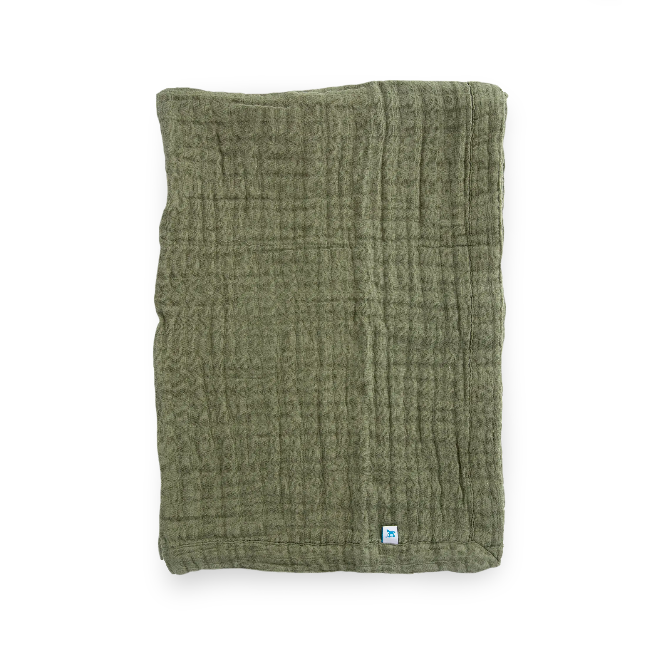 Cotton Muslin Baby Quilt - Fern, Lightweight Quilted Blankets for Infants