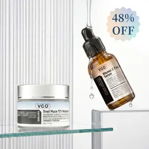 VGO Spring Glow Up Snail Mucin 92% Moisturizer Daily Face Gel Cream for Dry & Sensitive Skin, 50g / 1.76oz  Hydrate Nourishing Serum -A