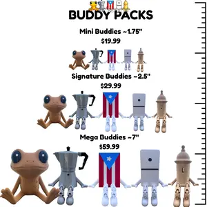 Puerto Rico Buddy Packs | Puerto Rican Cute Collectible | Boricua Gift & Desk Buddy