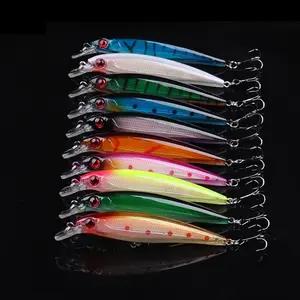 10pcs Fishing Lures Hard Minnow Baits, Life-Like Swimbait Fishing Lures, Minnow Hard Lure Bass Trout Baits Kit, Topwater Hard Baits Crankbait Swimbait for Saltwater Freshwater