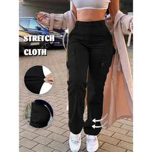 Y2K Street Style Women's Work Pants - High Waist Loose Cotton Casual Pants for Women, Perfect Choice for Autumn/Winter Daily Wear and Outdoor ClothingRAIMENTRY