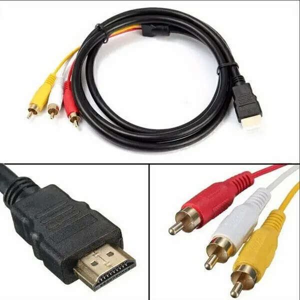 1080P HDMI Male to 3 RCA Audio-Video Component Adapter Cable for HDTV Home Theater 1080P HDMI Male to 3 RCA Audio-Video Component Adapter Cable for HDTV Home Theater
