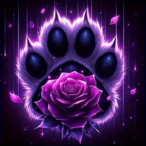 5D DIY Purple Rose Theme Diamond Painting Kit - Full Round Drill Canvas, Cross Stitch Craft for Beginners - for Adults & Teens - Ideal Wall Decor for Living Room, Bedroom - Perfect Gift for Handcraft Lovers