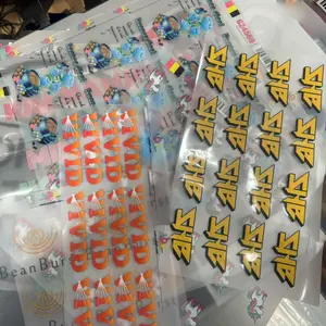 25Pcs Tiny Your Logo Iron on Transfers Personalized Customer for T-Shirts/hat/Pants Logo Iron on Decals Heat Transfer Sticker for Clothes DIY Decorations DTF Transfer Ready to Press