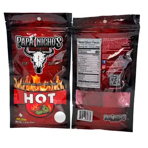 Papá Nicho's Carne Seca Fuego Chips Beef Jerky 1.3oz BIG BAG Authentic Traditional Flavor 100% Beef Made in the USA Dried Snack