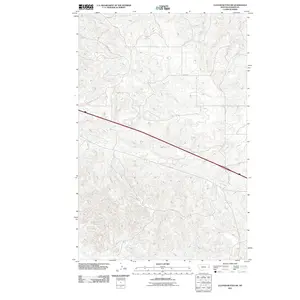 Cluster Buttes SW Montana USGS Topographic Quadrangle Map, 2011, 1:24000