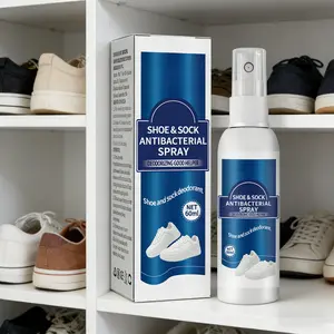 Shoe & Sock Deodorizer Spray, Foot Odor Eliminator for Sweaty Feet, Keeps Shoes & Socks Dry & Fresh, Long-Lasting Shoe Cabinet Freshener