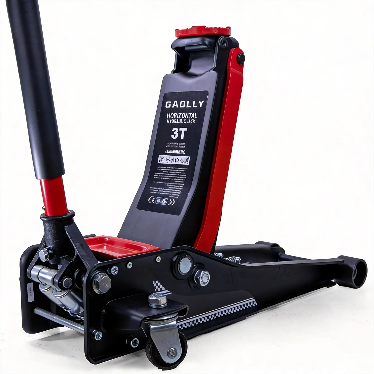 3 Ton Low Profile Floor Jack, Heavy Duty Steel Racing Jack with Dual Piston Quick Lift, GS Certified Safety Descent, Hydraulic Car Jack for Sedan, SUV, Truck, Garage Repair