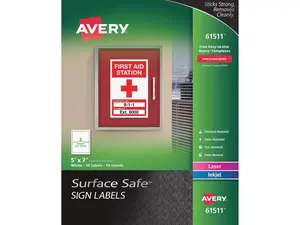 Avery Surface Safe Sign Labels