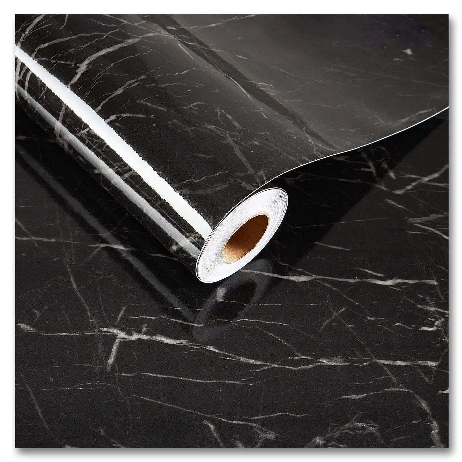 Premium Peel and Stick Adhesive Wallpaper, 0.15mm Thick Modern Patterned Waterproof Removable Marble Contact Paper for Quick Bathroom & Kitchen Renovation (Countertop, Cabinet, Furniture Surfaces)