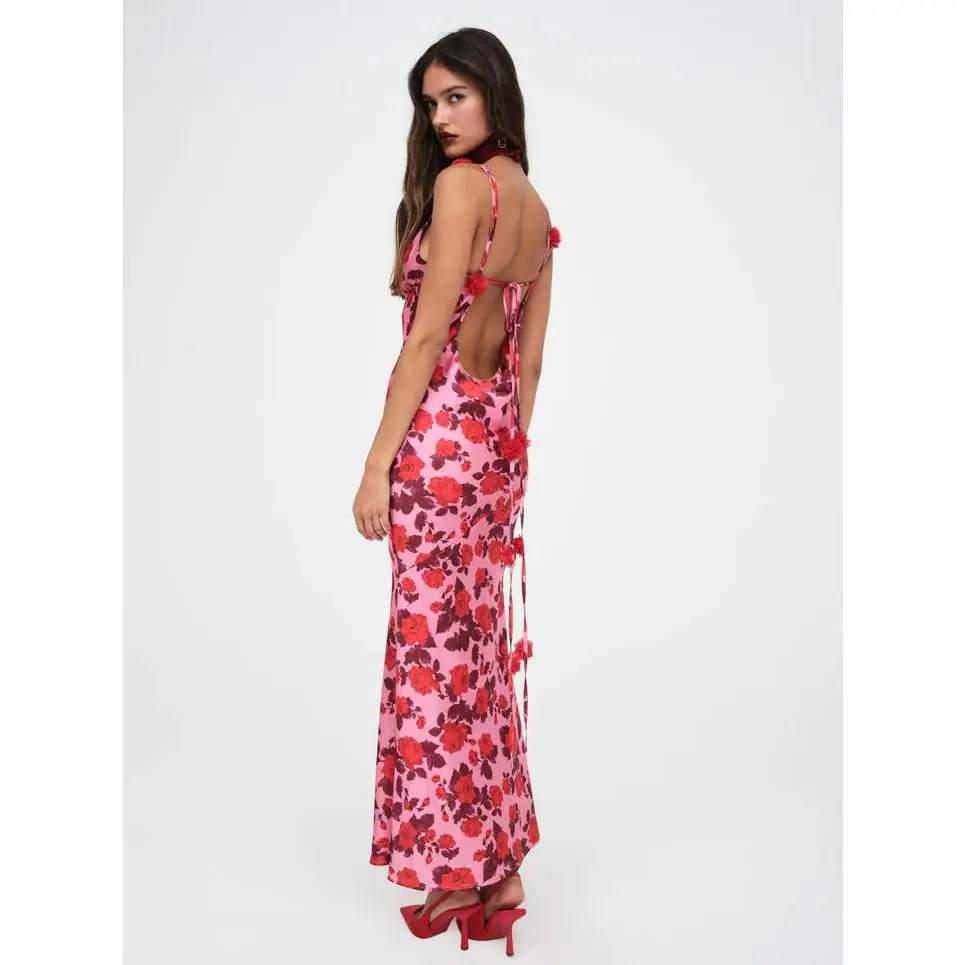 Huda Maxi Dress in Pink by For Love & Lemons - TikTok Shop