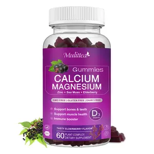 (2 Pack) Mulittea Calcium Magnesium Zinc Vitamin D Complex Gummies For Bone Teeth Health (2 Pack) Mulittea Calcium Magnesium Zinc Vitamin D Complex Gummies For Bone Teeth Health
