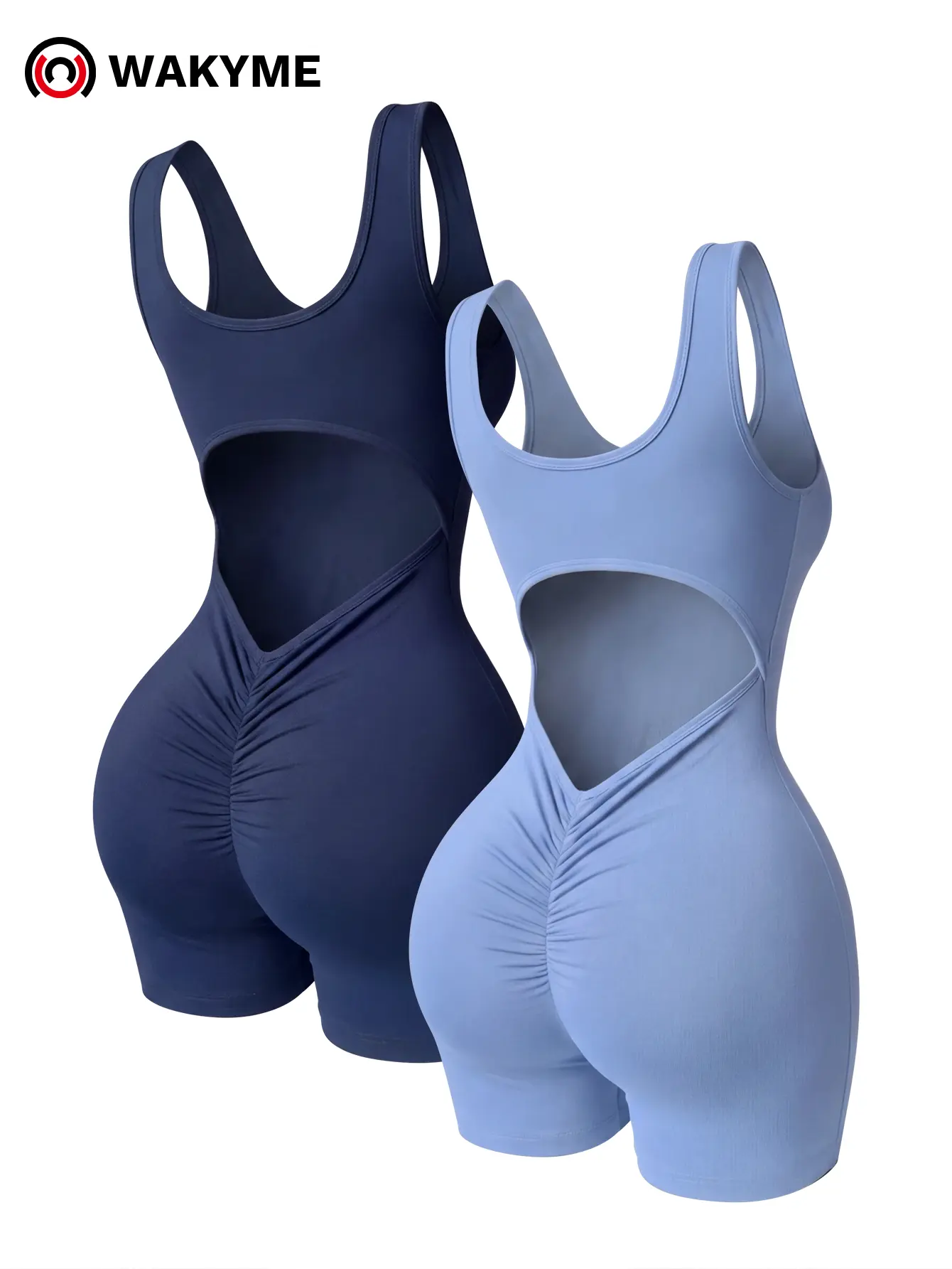 Women's Backless One Piece Yoga Romper Tank Top Shorts Slim Fit Workout Gym Fitness Activewear Jumpsuit Women's Backless One Piece Yoga Romper Tank Top Shorts Slim Fit Workout Gym Fitness Activewear Jumpsuit
