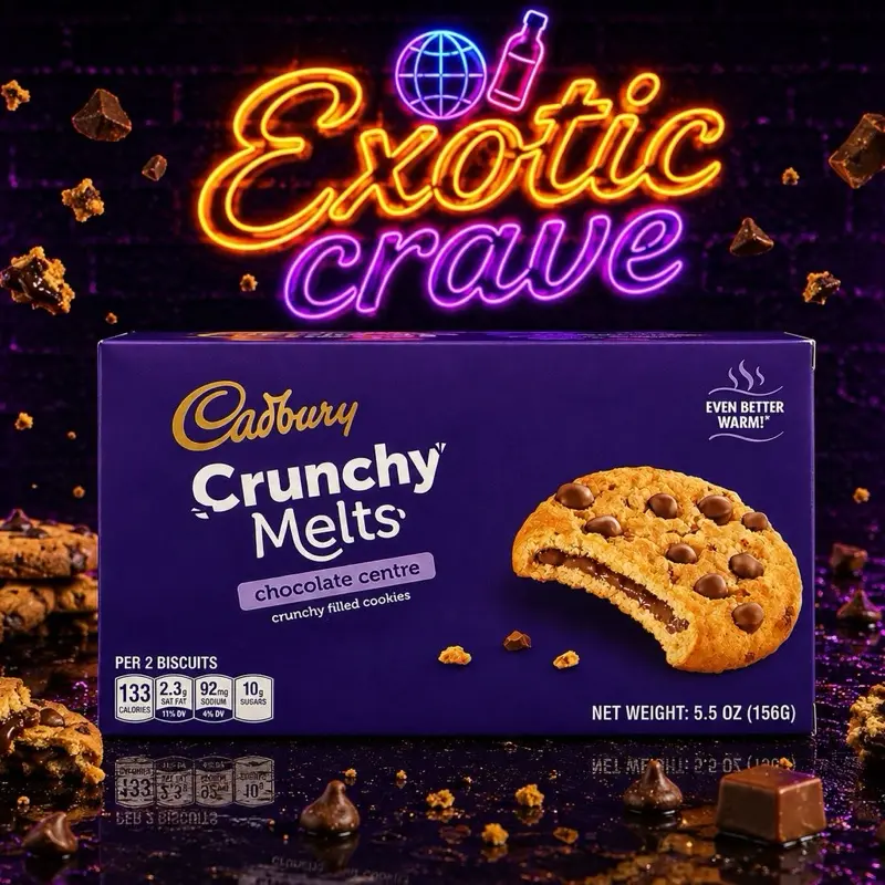 Cadbury Crunchy Melts Chocolate Centre Cookies 5.5 oz (156g)