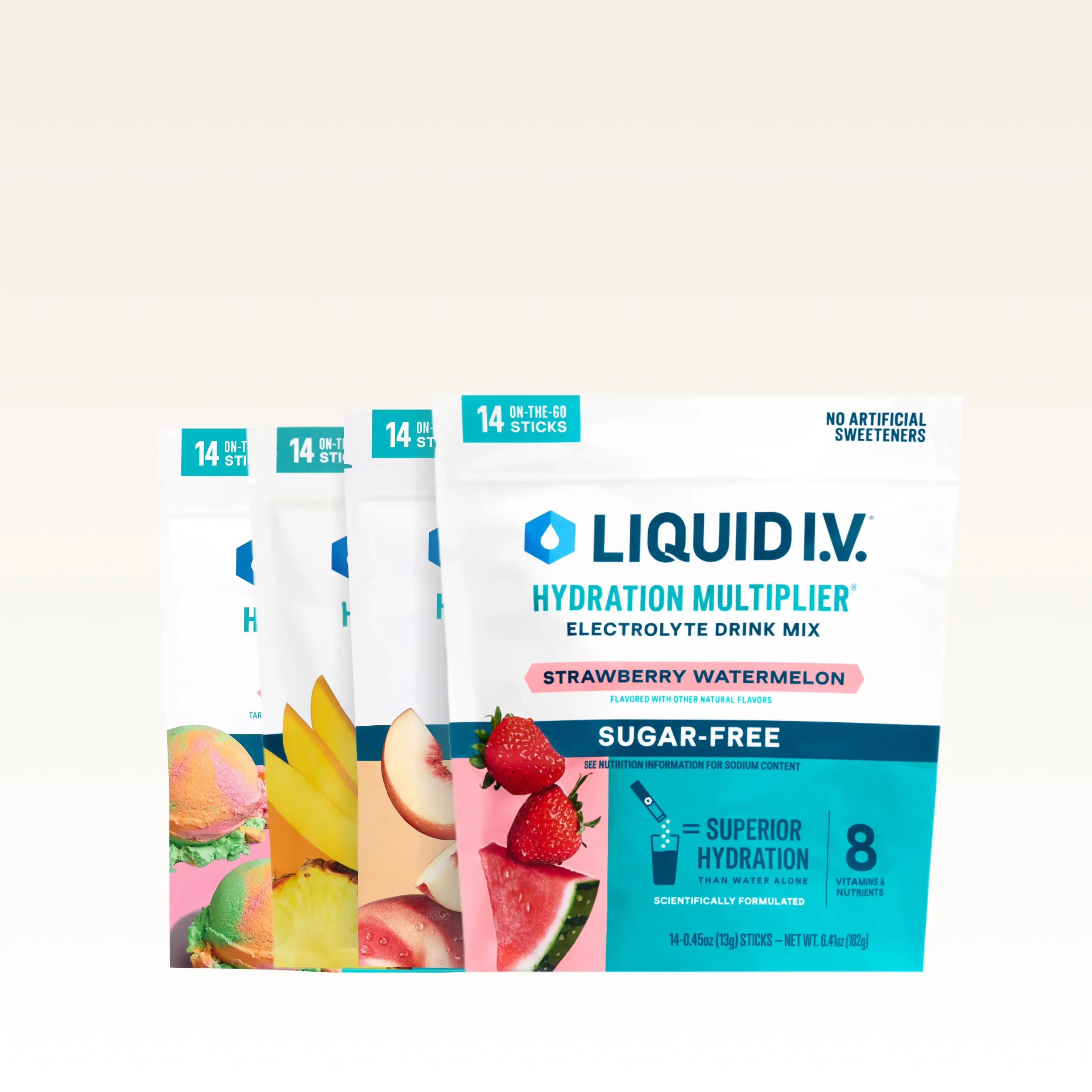 Liquid I.V. Hydration Multiplier Sugar-Free - Zero Sugar Splash Pack - Hydration Powder Packets | Electrolyte Powder Drink Mix | Convenient Single-Ser