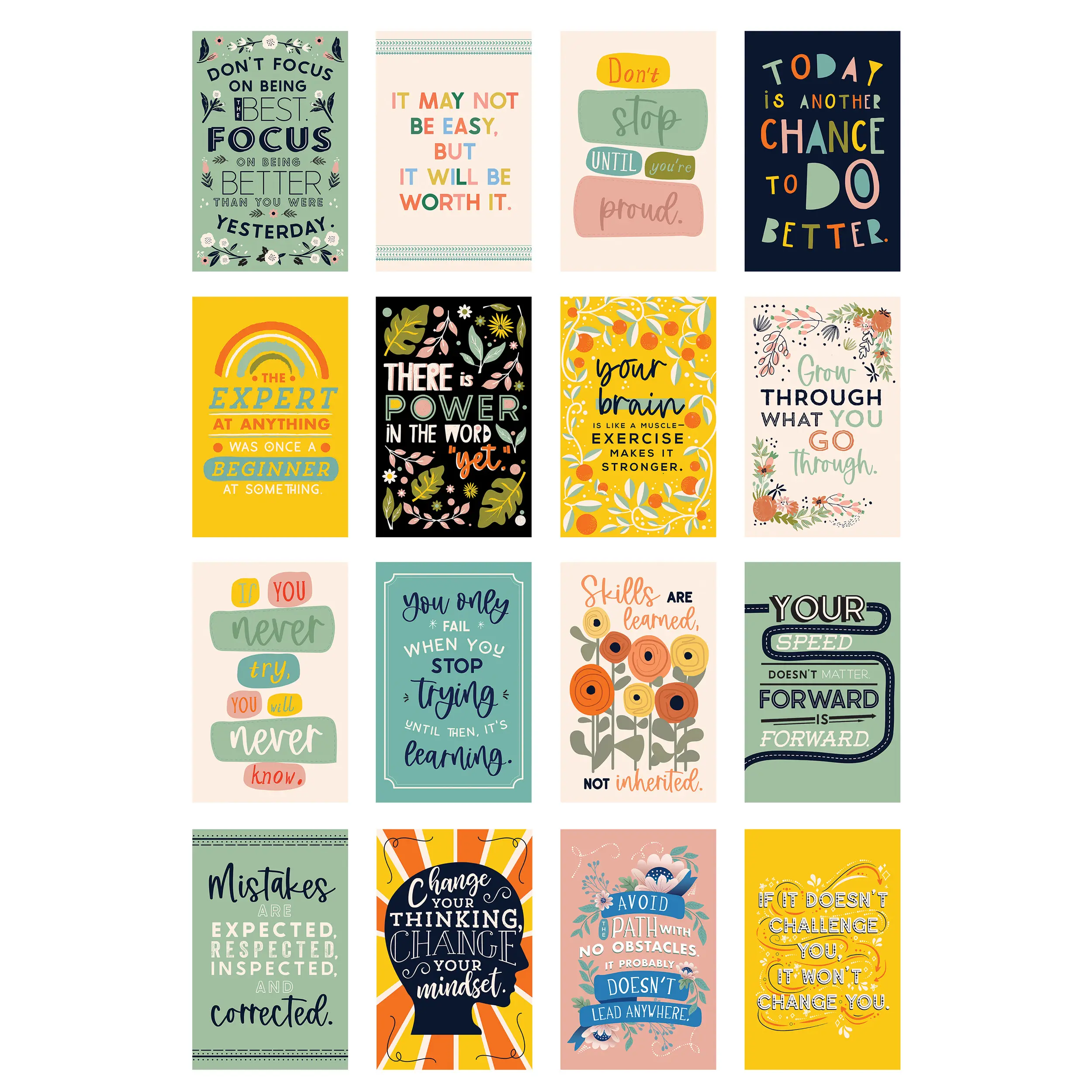 Carson Dellosa Motivational Poster Set (16 posters)