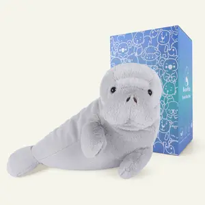 5"1.4lb Manatee Plush Heat Patches, Heatable & Coolable Lavender Scented Heating Pad, Toddlers Must Have, Period Essentials