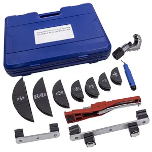 Pipe Bender HVAC Refrigeration Ratchet Tube Bending Heads Cutter Tool Kit