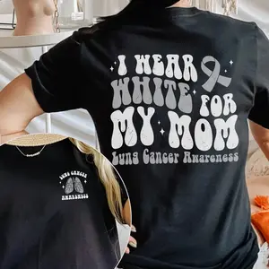 Lung Cancer Awareness Shirt, I Wear White For My Mom Shirt, White Ribbon Shirt, Go White In November Shirt, Cancer Survivor Gift