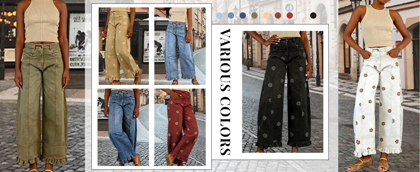 utcoco Barrel Jeans Women 2026 Y2k Patchwork Baggy Boyfriend Denim Pants utcoco Barrel Jeans Women 2026 Y2k Patchwork Baggy Boyfriend Denim Pants