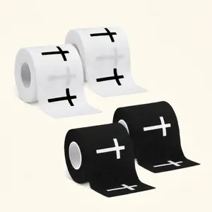 Faith-Filled Cross Christian Athletic Tape Sports Wrap for Men Women - Cotton Wrist Wrap with Jesus Cross Design