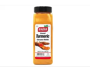 Badia Ground Turmeric Powder, 16 oz - Premium Curcuma Seasoning for Cooking, Golden Flavor & Rich Aroma