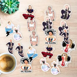 Stickers Pack 20 Pcs Miley Bike Luggage Cyrus Aesthetic Skateboard Car Water Waterproof Bumper Laptop Vinyl Bottle Guitar Colorful