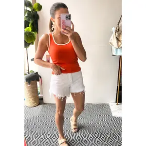 Becky Two Tone tank - Orange