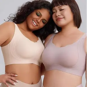 The Minimizer: Seamless, Ultra-Thin, Full-Coverage Bra for Plus Size Women - Smooths Sides & Lifts Bust Womenswear Basic Bridal Minimalist