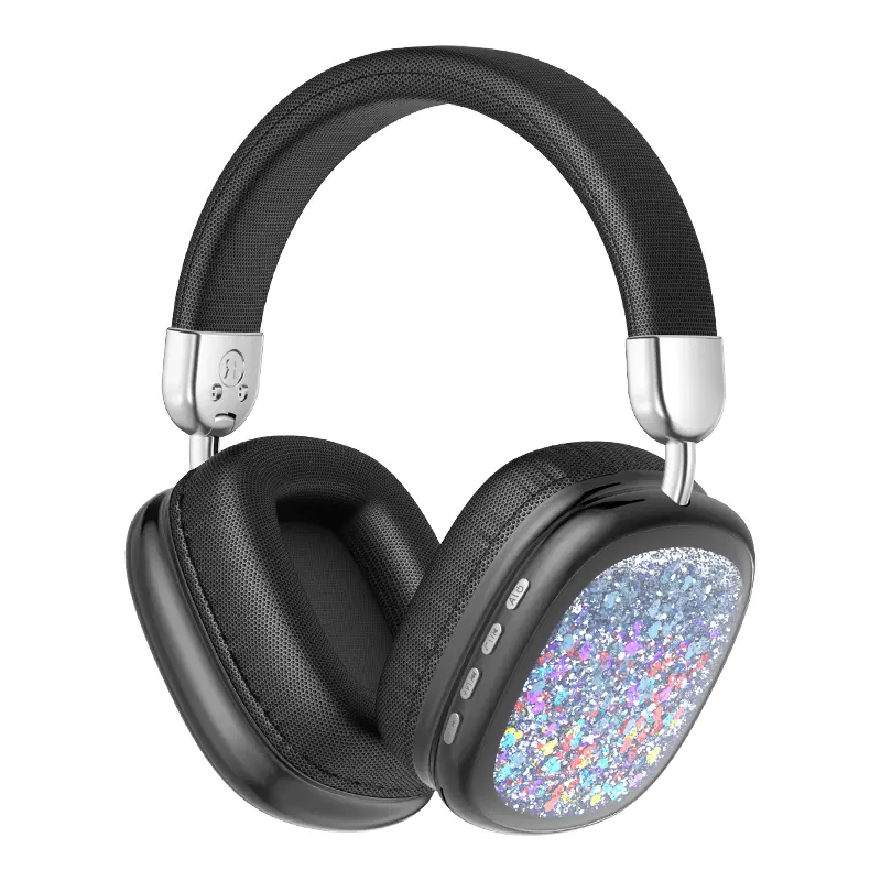 Wireless Headphones with Built-in Microphone, Fall Electronics Audio Headphones, Foldable Gaming Headset for Mobile & Android, MP3, Fun Gift Bluetooth Headphones,summerwins Black