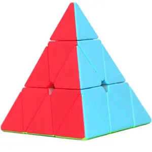 Pyramid Speed Cube Stickerless Triangle Magic Cube Puzzle Toy Colorful Pyramid Speed Cube Stickerless Triangle Magic Cube Puzzle Toy Colorful