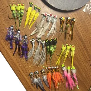 Hand Tied Jigs Crappie Panfish - Any Color Combo Available, No Specific Color Specifications