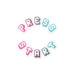 "Press Start" Sticker