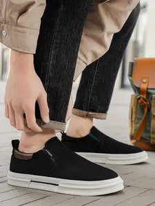 Spring New Men's Canvas Shoes, Casual Comfortable Summer Sneakers, Daily Wear Classic Footwear, Less Than Ankle Height
