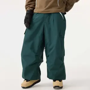 GSou Snow Unisex Baggy Wear-resistant Waterproof Snow Pants for Winter Sports (UPT2511)