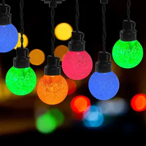 SUNNYGLADE 35 FT Globe String Lights Commercial Grade LED Bulbs with 20 G50 Shatterproof Waterproof Extendable for Indoor Outdoor Wedding Garden Party Xmas Decor