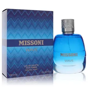 Missoni Wave EDT Spray 3.4oz | Fresh Aquatic Italian Fashion Designer Cologne | Bold Sporty Masculine Fragrance | Long-Lasting Modern Daily Signature Scent