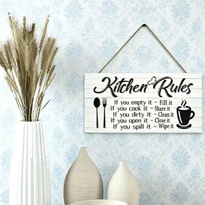 One piece of wooden wall decoration, kitchen decoration, home decoration, creative hanging decoration, Mother's Day, Thanksgiving Day and Christmas gift