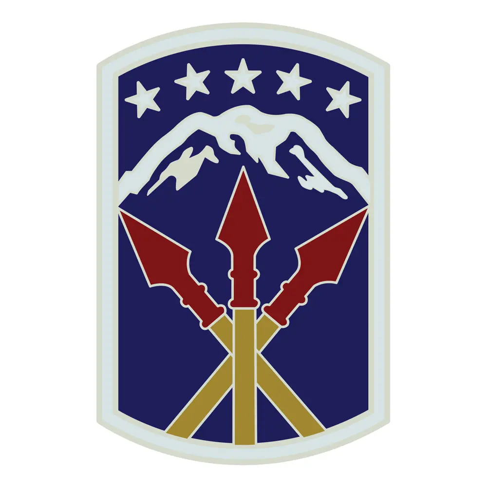 CSIB Vinyl Stickers - 593rd Sustainment Brigade Badge Decal, Military Decor for DIY Scrapbooking, Stamping