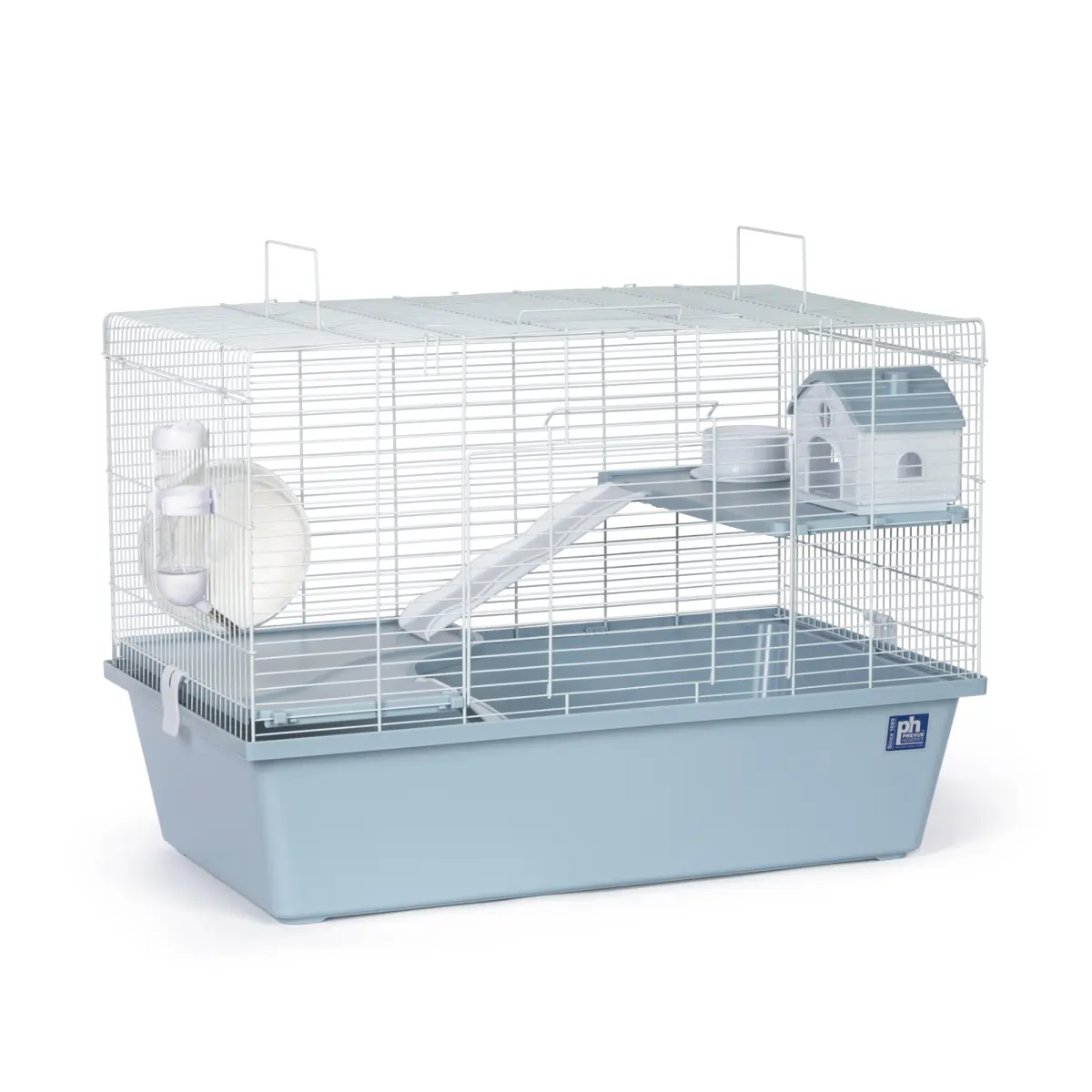 Prevue Pet Products 212 MAIN 3-Story Deluxe Hamster Cage - Multi-Level Small Animal Safety Enclosure with Rooftop Door, Steel Mesh, Ample Room, Easy Cleaning