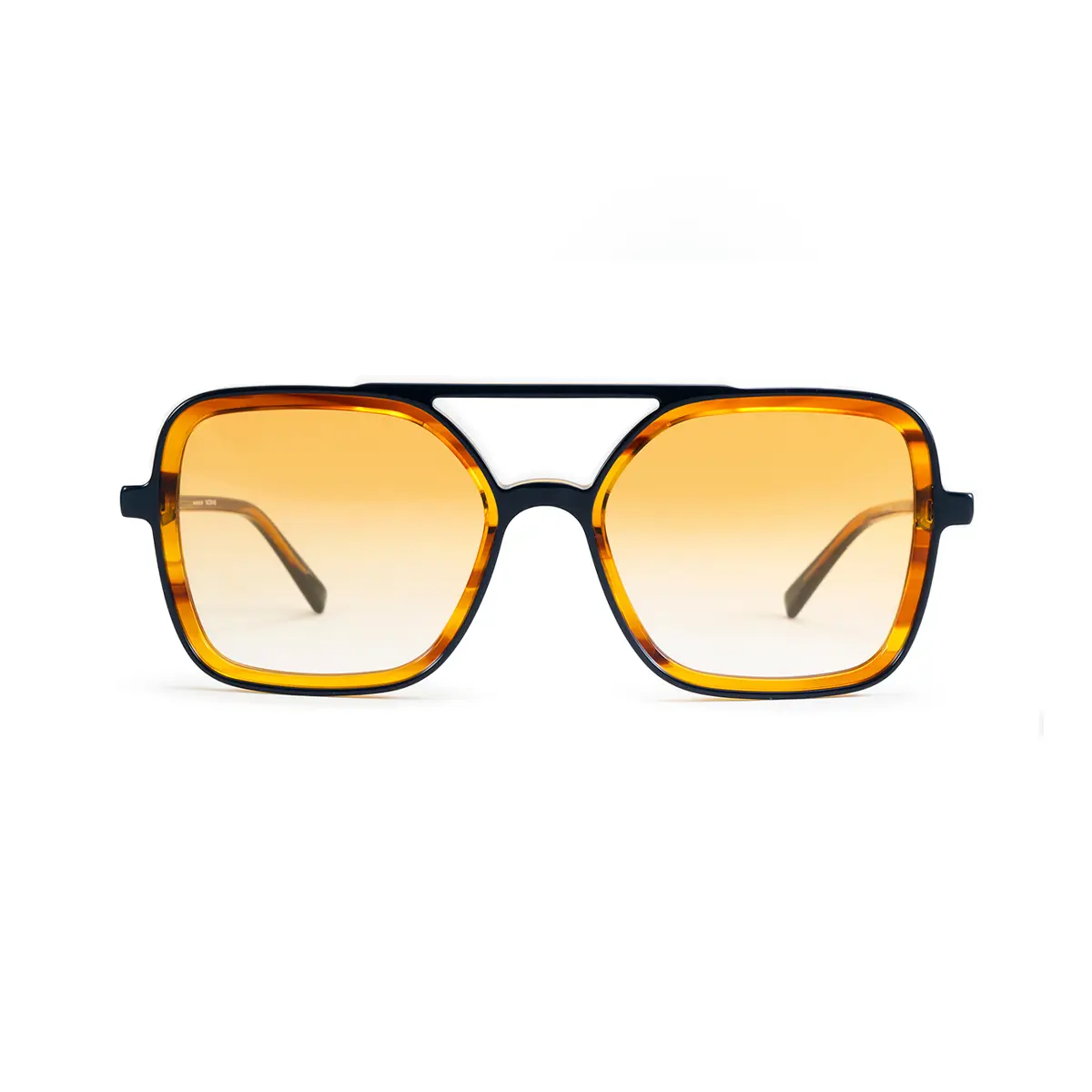 Infinit Seul Ambar Orange Gradient Square Sunglasses, Ambar + Orange