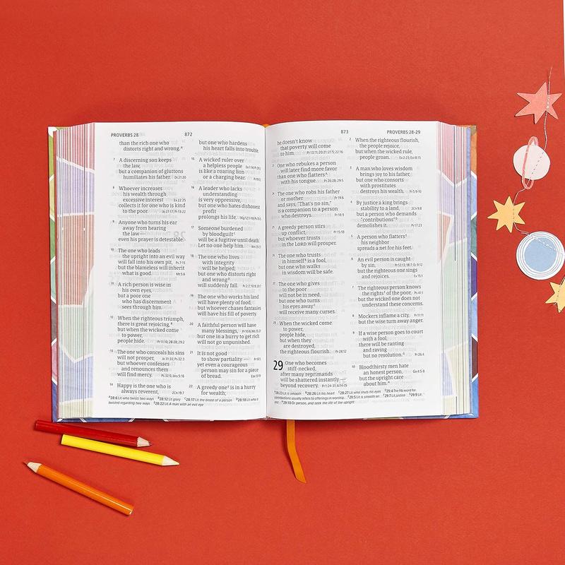 CSB Kids Bible, Hardcover, Red Letter, Presentation Page, Study Helps for Children, Full-Color Inserts and Maps