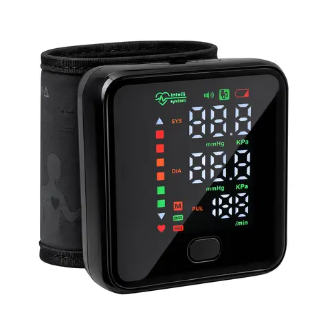 Rechargeable Wrist Blood Pressure Monitor Wristwatch - Unisex Sports Wristband, Smart Digital Fitness Wearable Tech Gadgets, LED Touchscreen, Voice Broadcast, 99x2 Memory Storage, Accurate Home BP Tracking, Simple Operation